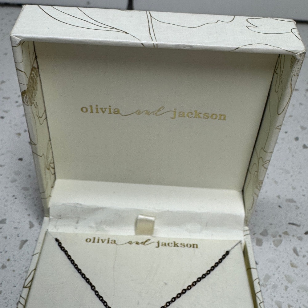 Olivia and Jackson Sterling Silver Cubic Zirconia Cross Necklace 16+2" NIB - Picture 3 of 7